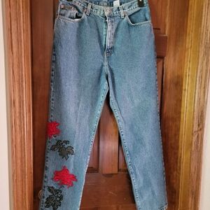 Calvin Klein Embroidered Blue Jeans